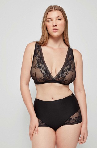 GISELA Wrap effect high briefs Black 5