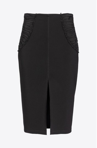 Slim fit krilo z žoržet detajlom