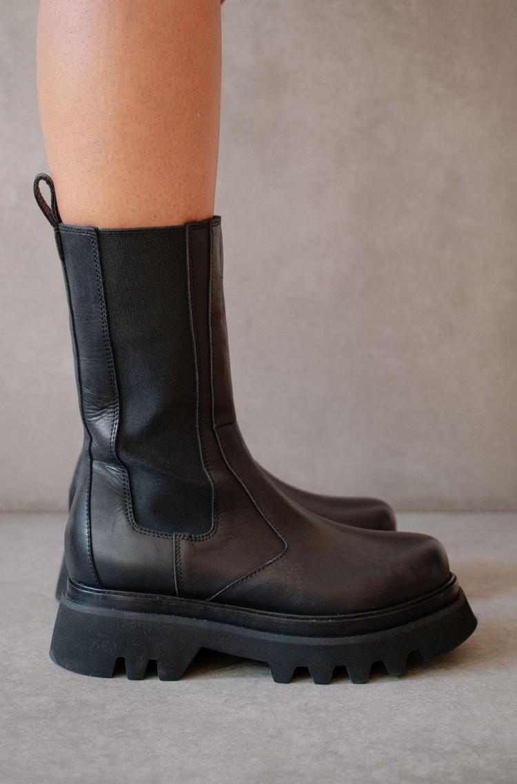 ALOHAS All Rounder Leather Boots Black 