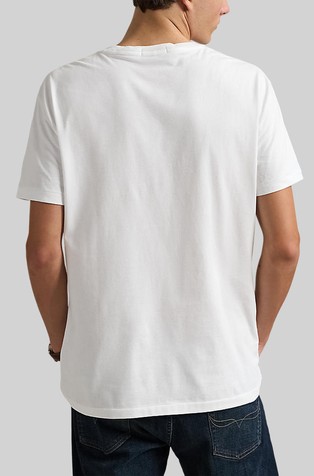 RALPH LAUREN Custom Slim Fit Polo Bear Jersey T-shirt Pf25 White Hrtg Bear 2