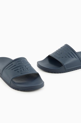 EMPORIO ARMANI Unisex Slides Blue 4