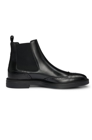 Usnjeni Chelsea gležnjarji s perforacijami