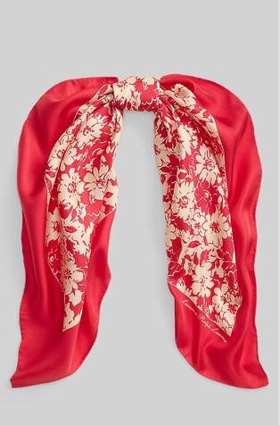 Floral Silk Scarf