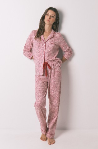 Floral cotton classic long pyjamas