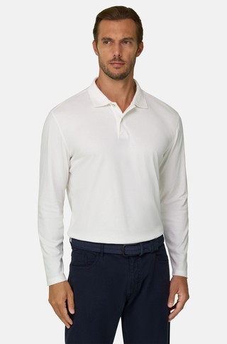Polo majica z dolgimi rokavi iz S-Cafè® jerseya