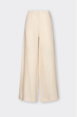 Široke lanene hlače