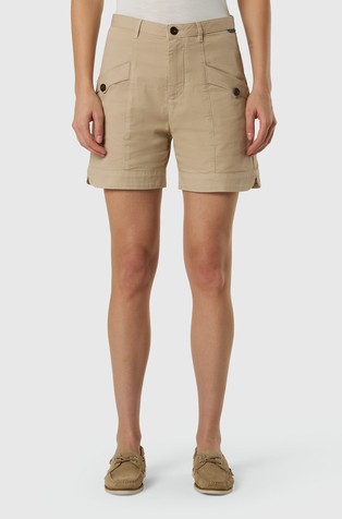 Gabardine cargo shorts