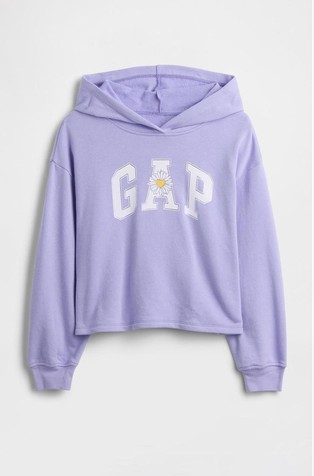 Relaxed fit pulover s kapuco za deklice