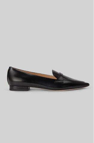 Audri Glazed Leather Loafer