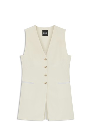 Slim fit viskozen brezrokavnik