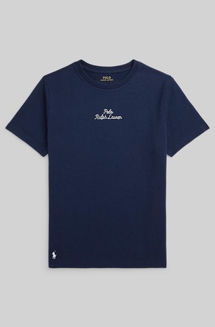 Logo majica s kratkimi rokavi iz bombažnega jerseya