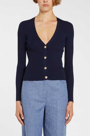 Viscose blend cardigan
