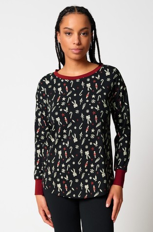 Night In Skiny long sleeve pyjama top