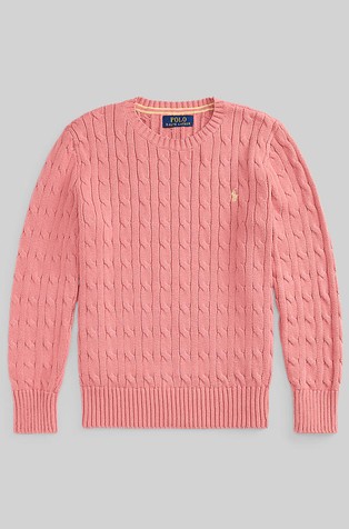 Strukturirano pleten bombažen pulover