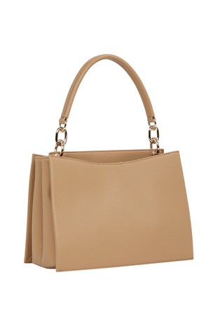 TOMMY HILFIGER Pebble Grain Crossbody Tote Bag Beige 2