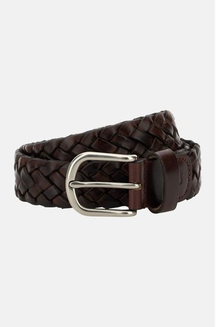 Prepleten usnjen pas