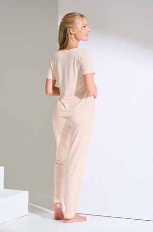 LISCA Patricia pižama s kratkimi rokavi Bež - Light Apricot 2