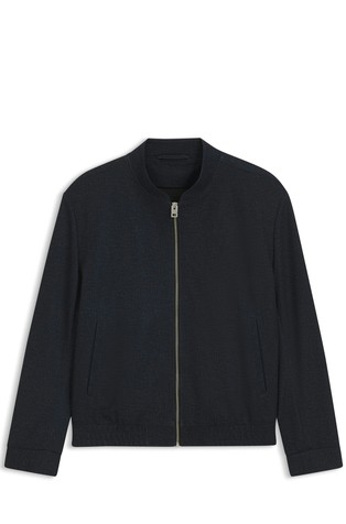 Slim fit jakna iz mikro vzorčaste raztegljive tkanine