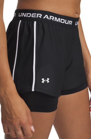 UNDER ARMOUR Tech™ Play Up 2in1 Shorts Black / White 4