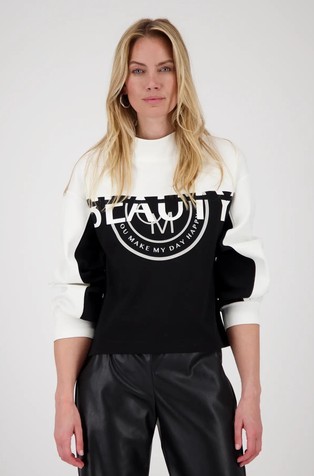 Pulover z barvnimi bloki