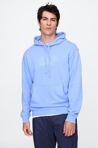 Gap logo moški pulover s kapuco