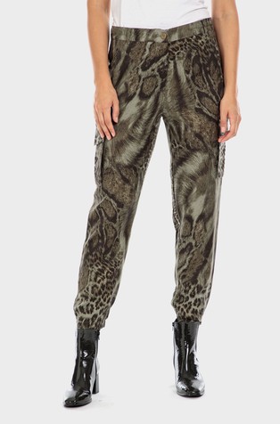 Animal print trousers