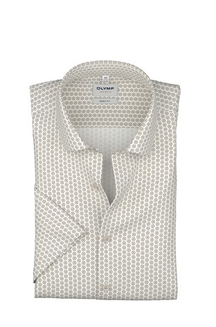 Level Five 24/Seven body fit vzorčasta srajca s kratkimi rokavi