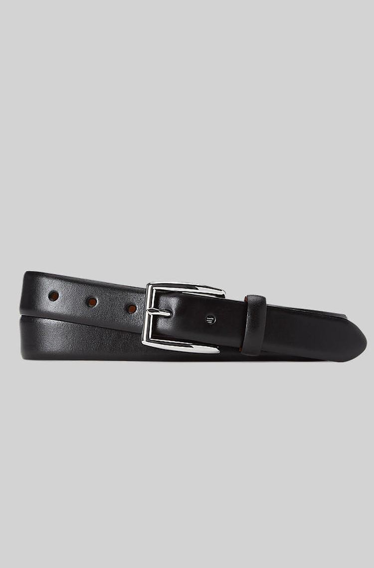 RALPH LAUREN Harness Leather Dress Belt Black 