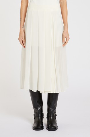 ART.365 long tulle skirt with pleats