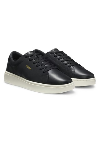 Nappa-leather trainers with logo