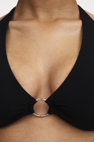 PASSIONATA Lea zgornji del kopalk z žično oporo Črna - Black 3