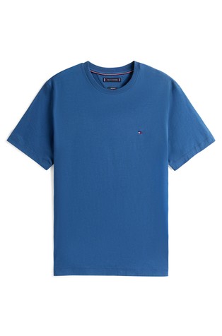 TOMMY HILFIGER Regular fit majica iz trajnostnega bombaža Modra - Blue 5