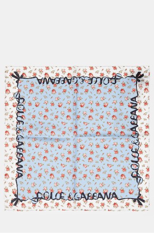 Svilena ruta s cvetličnim vzorcem