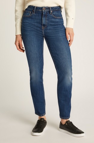High Rise Slim Ankle Jeans