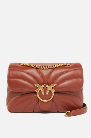 Large Quilted Butterfly Love Bag Shoulder Bag