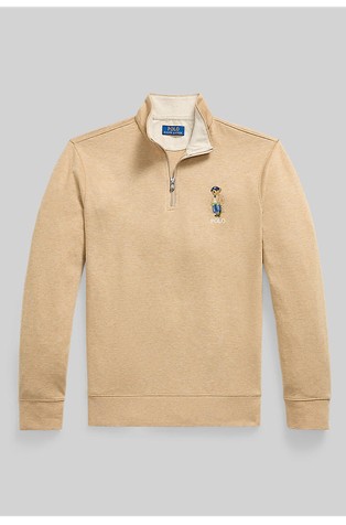 Polo Bear jersey pulover z delno zadrgo
