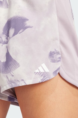 ADIDAS Pacer Train kratke hlače s cvetličnim tie-dye vzorcem Škrlatna - Purple 4