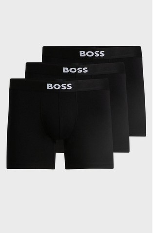 Paket 3 bombažnih boksaric z logo pasom