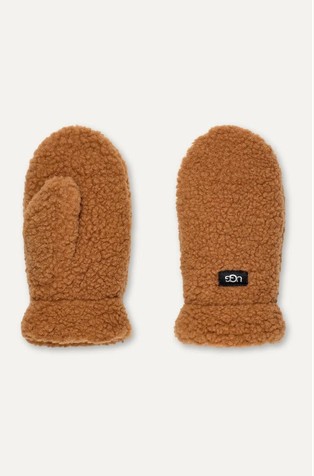 Teddy fabric mittens