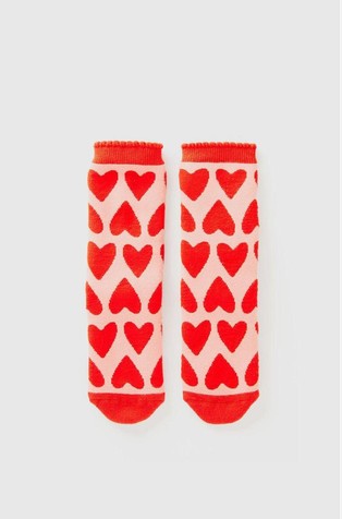 Patterned non-slip socks