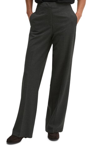 Relaxed fit glen check flannel trousers