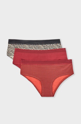 Jackie Lace paket 3 spodnjih hlačk s širokim stranskim delom