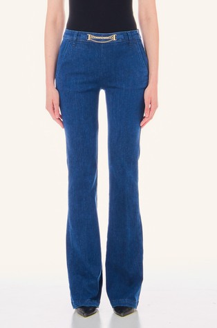 High-rise flared jeans