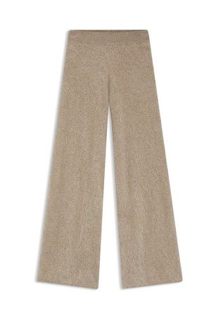 Široke pletene hlače iz kašmirja