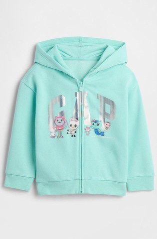 babyGap Gabby's Dollhouse Logo Zip Hoodie