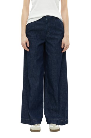 High rise jeans with extra wide leg