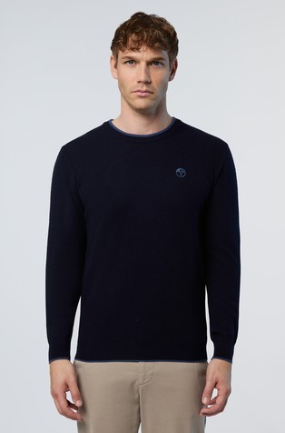 Knit sweater in cashmere blend