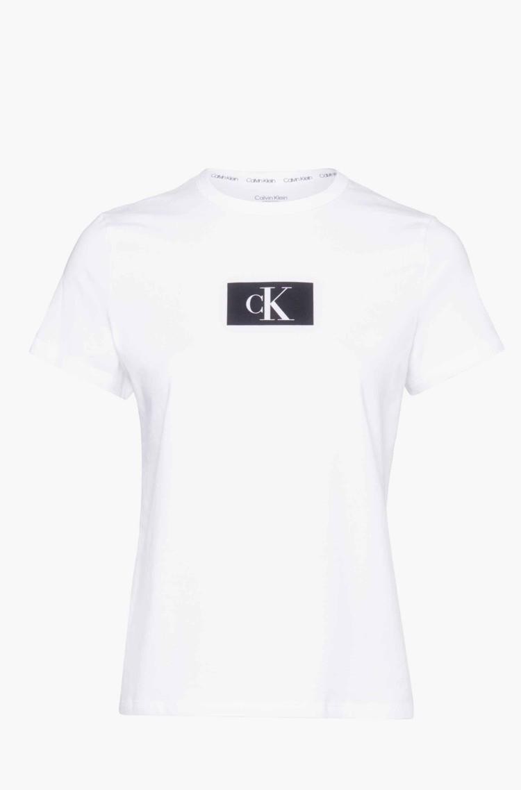 CALVIN KLEIN Majica z monogramom - CK96 Bela - White 