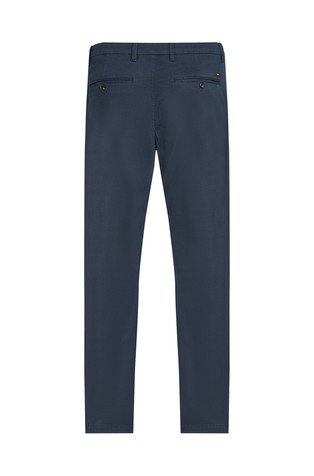 TOMMY HILFIGER Bleecker slim fit chino hlače Modra - Blue 7