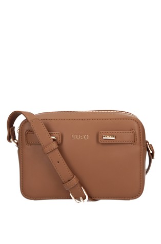 Faux-leather crossbody bag
